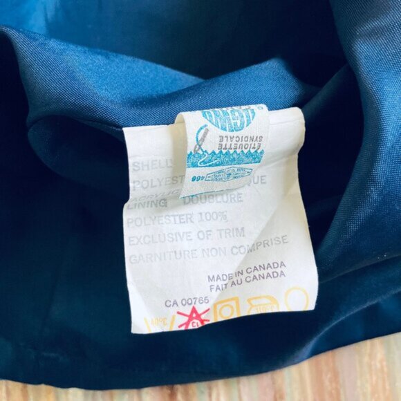 Surrey Classics Blue Midi Skirt Inverted Front Pleat Vintage Made in Canada - Picture 3 of 6